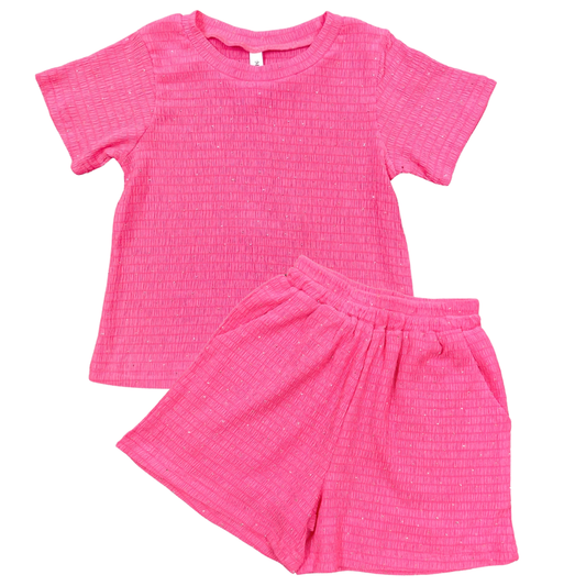 Rhinestone Dotted Short Set