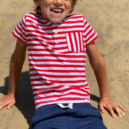 Navy Hugo Twill  Infant Shorts