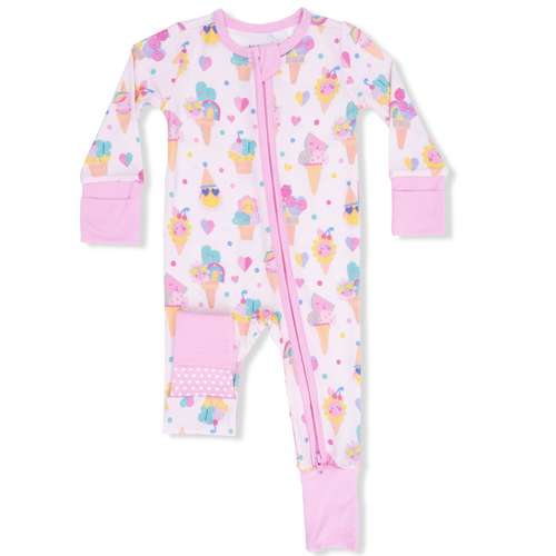 Ice Cream Fun Crew Bamboo Convertible Romper