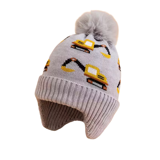 Kids Excavator Beanie