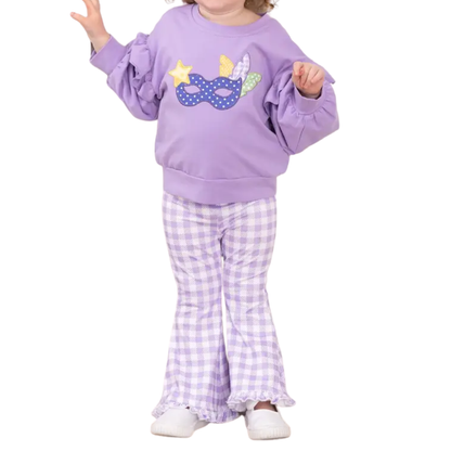 Masked Magic Ruffle Bell Bottom Set