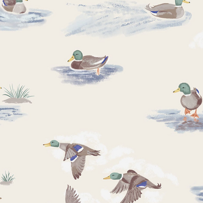 Migrating Mallards - 2 Way Zipper Bamboo Romper