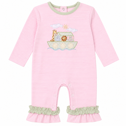 Noah's Ark Ruffle Romper