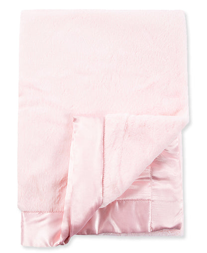 Plush Receiving Blanket - Light Pink