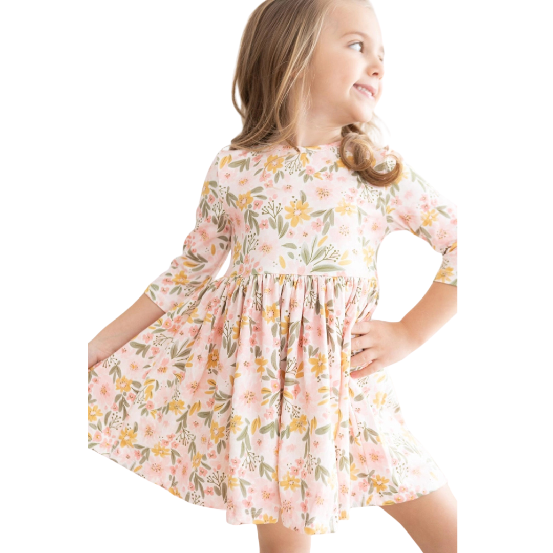 Pretty Peachy Pocket Twirl Dress