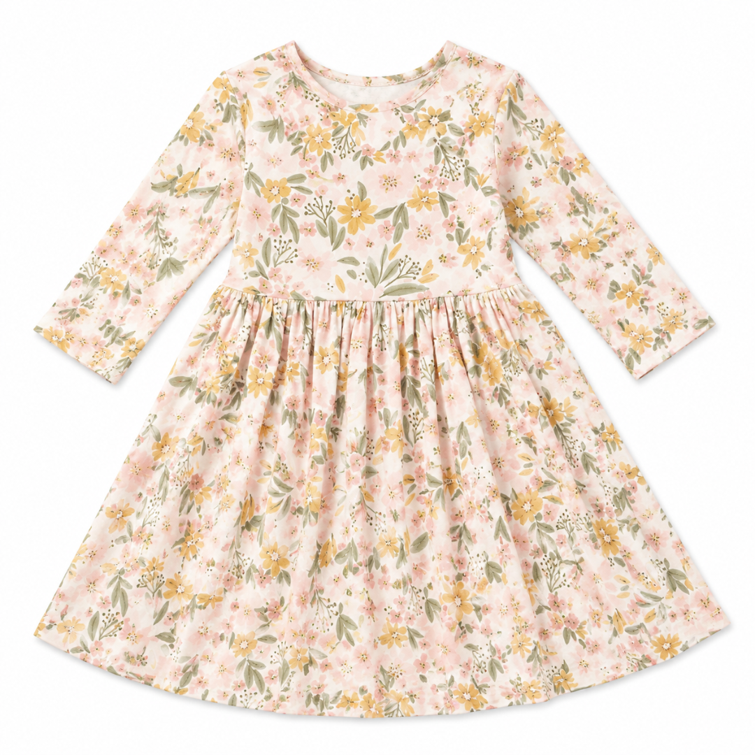 Pretty Peachy Pocket Twirl Dress