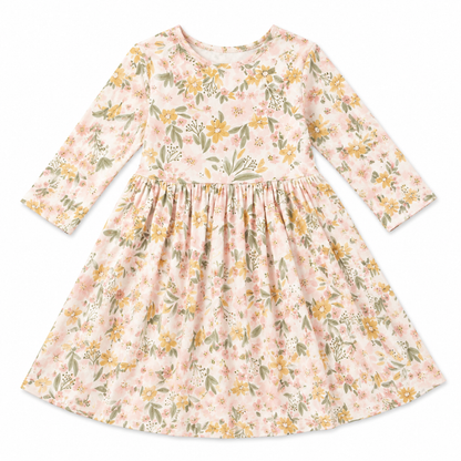 Pretty Peachy Pocket Twirl Dress