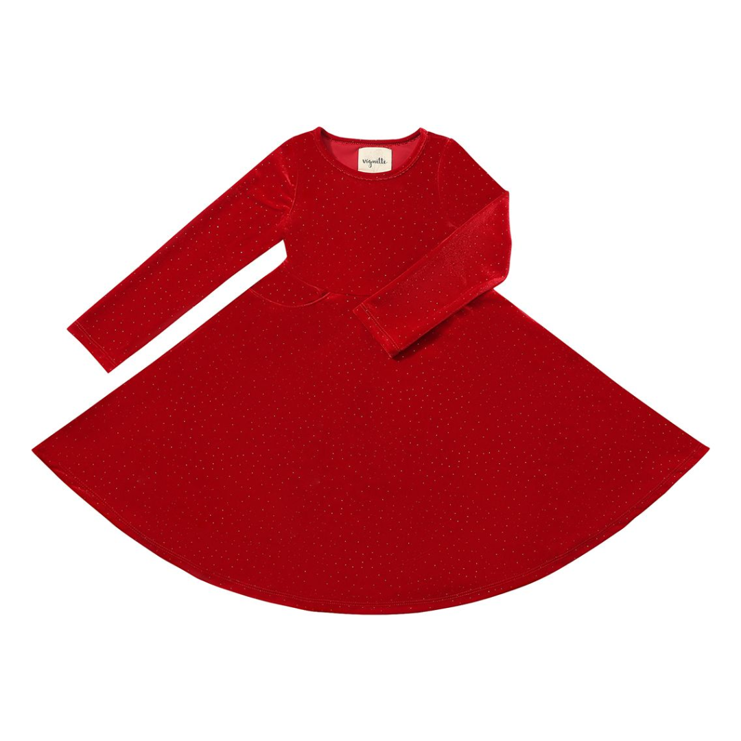 Merilee Red Sparkle Dress
