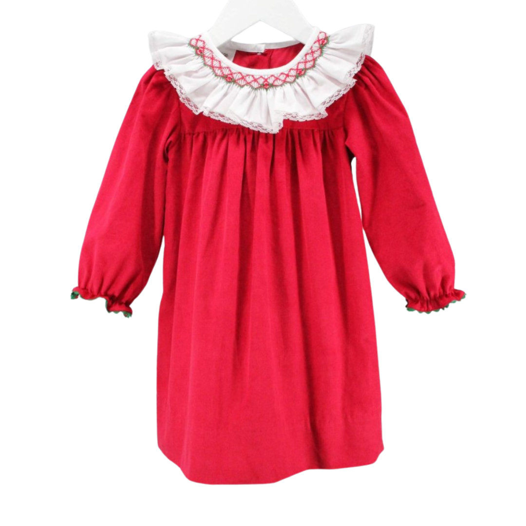 Red and White Claire Dress