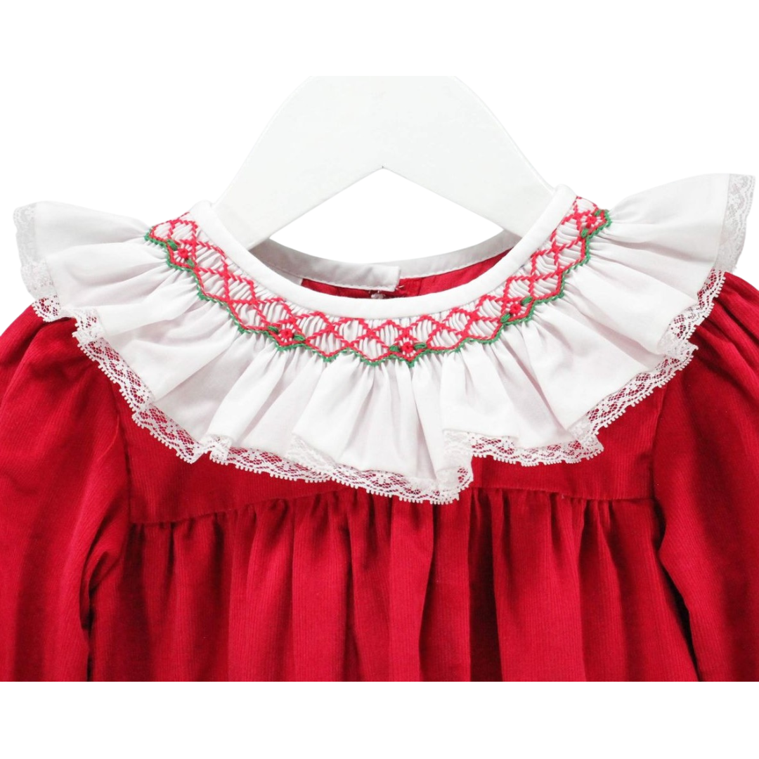 Red and White Claire Dress