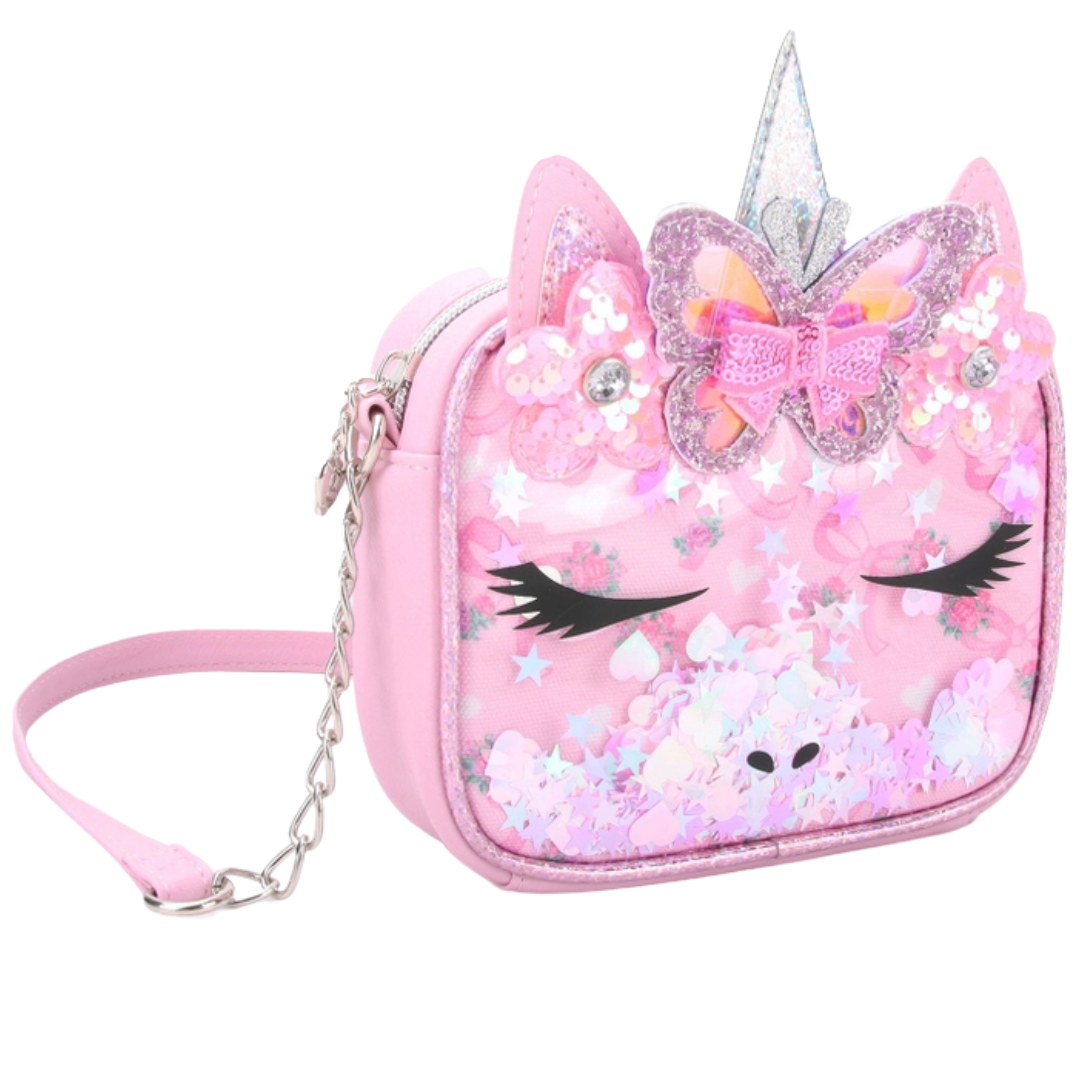 Unicorn Ditzy Glitter Crossbody Bag