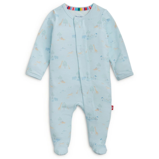 Serene Safari Blue Modal Footie