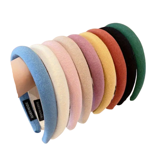 Solid Colorful Fabric Headbands