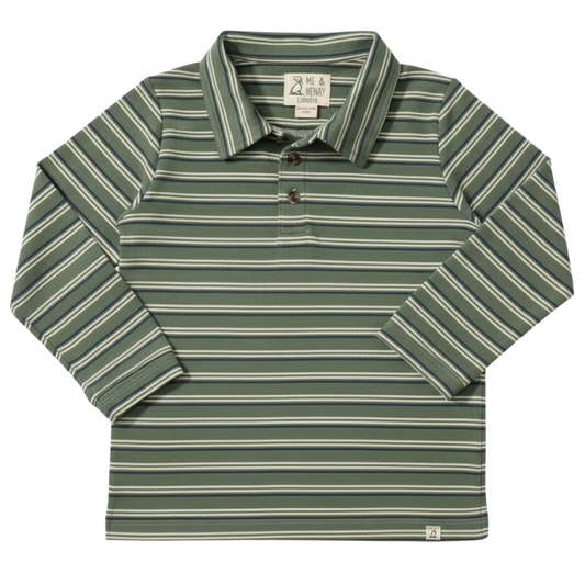 Spencer Forest and Navy Polo