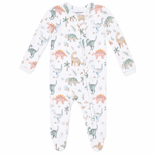 Sweet Baby Dino Two Way Zipper Footie