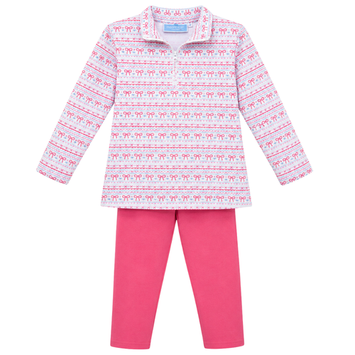 Sweetheart Quarter Zip Pullover Set