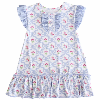 Tied in Tulips Flutter Sleeve Nightgown