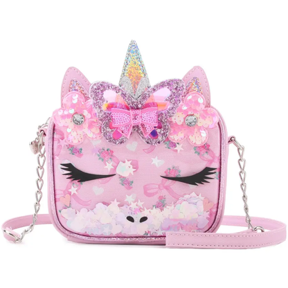 Unicorn Ditzy Glitter Crossbody Bag