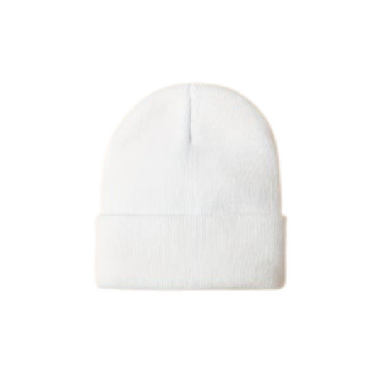 White Knit Hat (Fits Approximately 6M-Toddler)