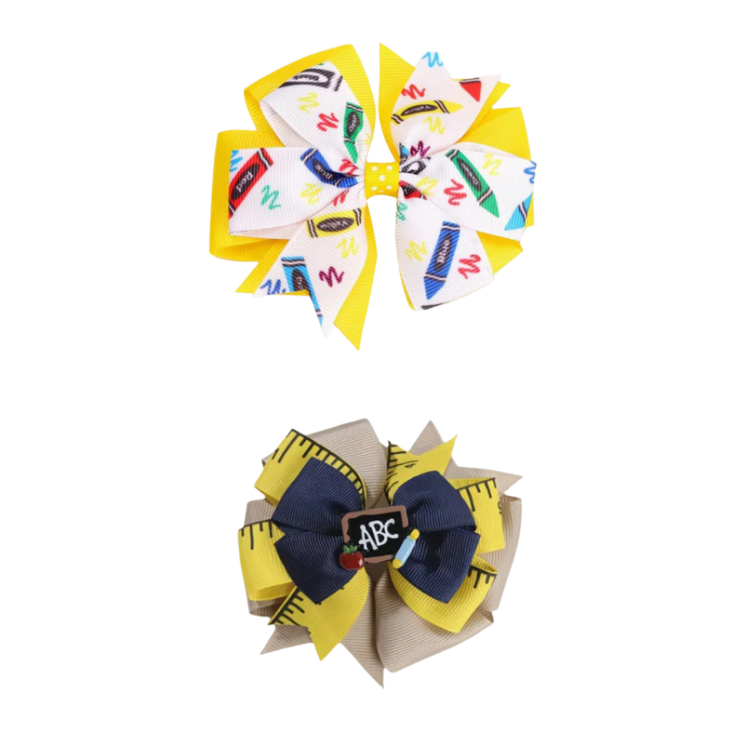 Back to School Layered Bows (Multiple Options)