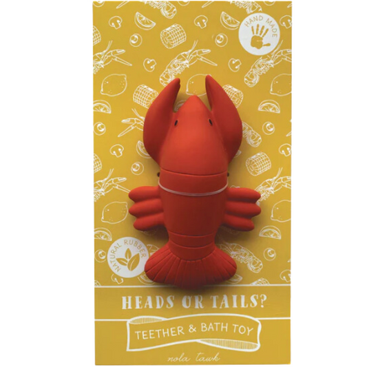 Heads or Tails? Crawfish Bath Toy & Baby Teether