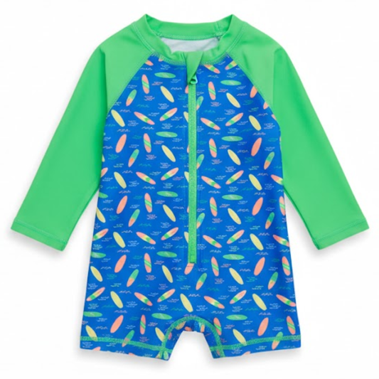 Surfs Up L/S One-Piece Rash Guard