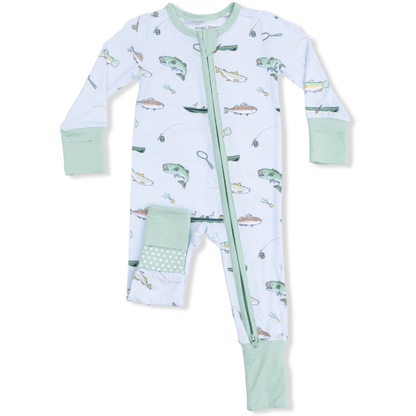 Fishing Bamboo Convertible Romper