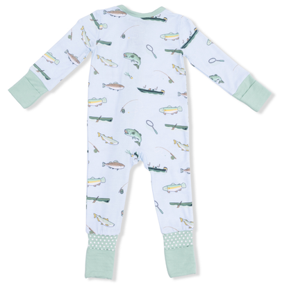 Fishing Bamboo Convertible Romper