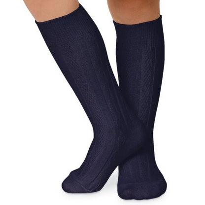 Cable Knit Knee High Sock